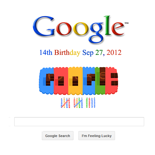 Google 14th birthday