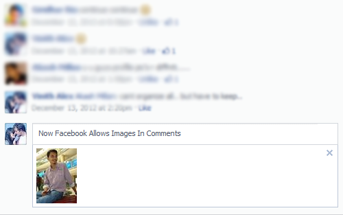 Now Facebook Allows Images In Comments